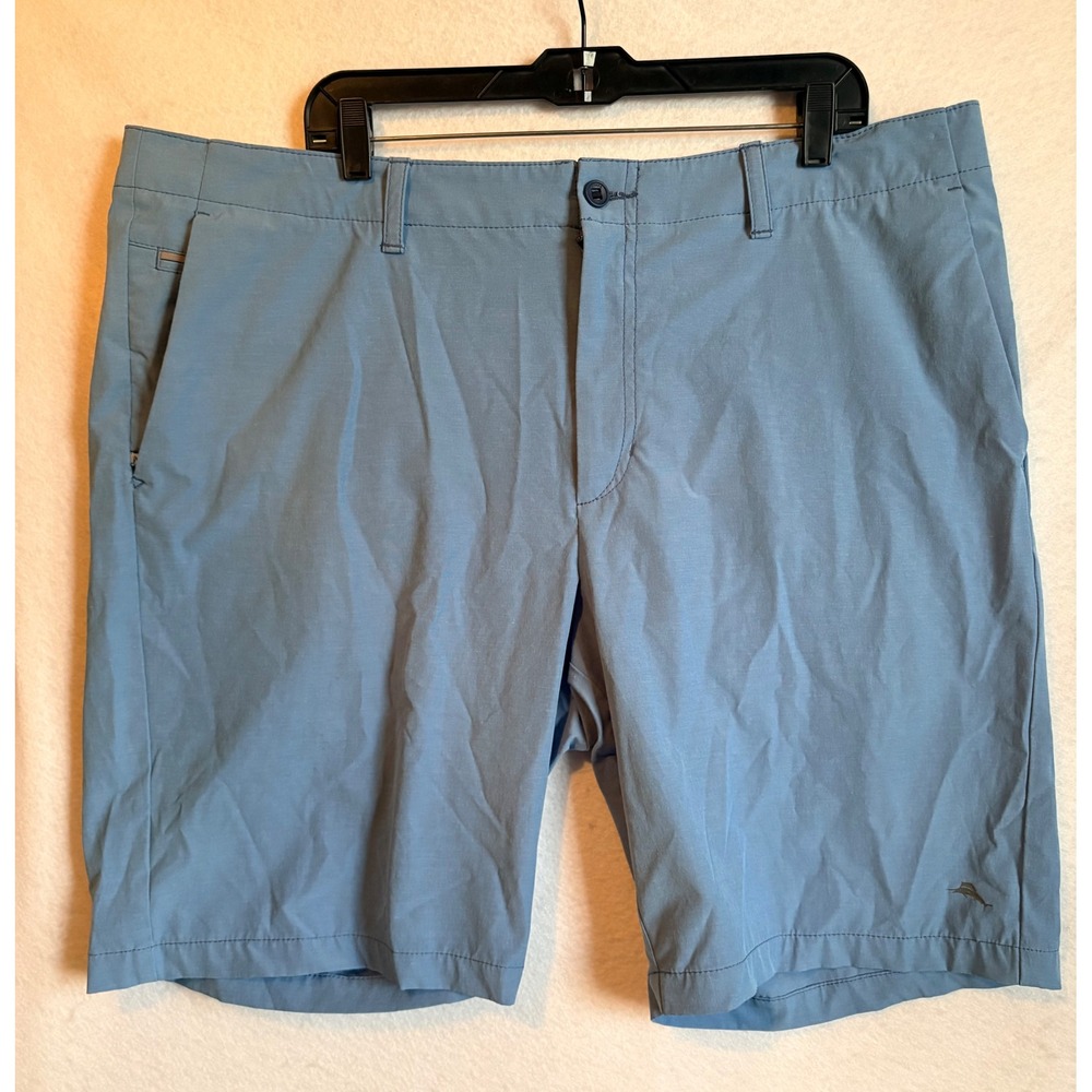 Tommy Bahama Mens‎ 42 Performance Hybrid Shorts Blue Stretch Golf Beach Casual